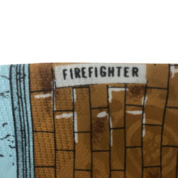 Teal Firefighter Tie - Picture 6 of 7